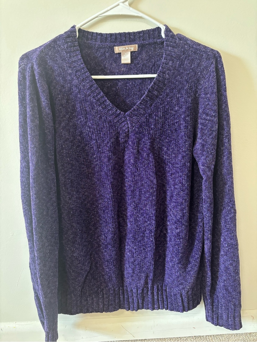 White Stag Purple V-Neck Sweater